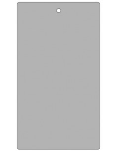 Blanco label grijs, 100 stuks