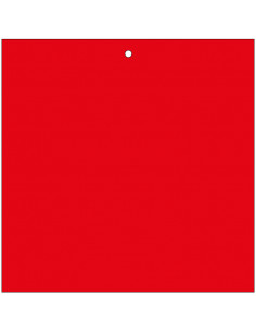 Markeringsplaatje rood, beschrijfbaar