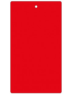 Blanco label rood, 100 stuks