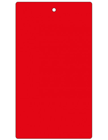 Blanco label rood, 100 stuks