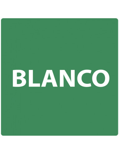 Niveau blanco bord, kunststof, groen wit, vierkant