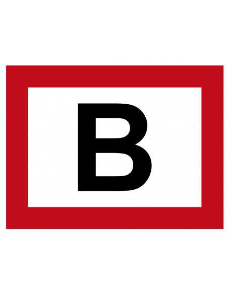 Bovengrondse brandkraan 'B', kunststof, rood wit, vierkant