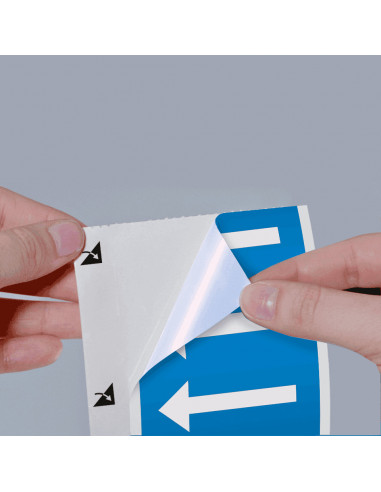 Stroomrichtingspijlen, polyesterfolie