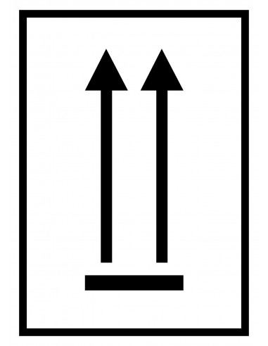 Deze zijde boven sticker zeewaterbestendig, 500 op rol