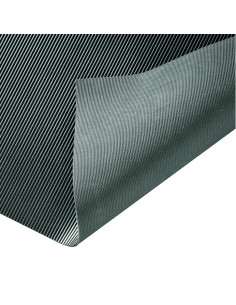 Vloermat Rib, zwart, zeer duurzaam natuurrubber, per meter