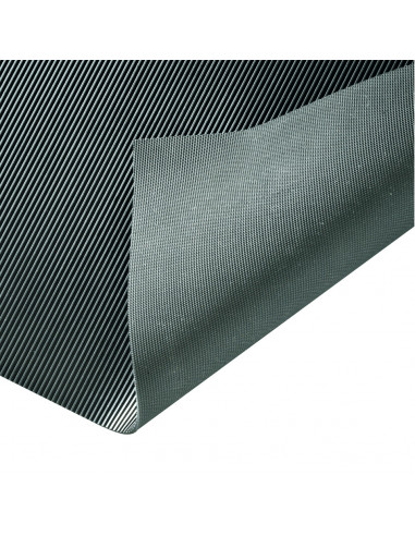 Vloermat Rib, zwart, zeer duurzaam natuurrubber, per meter