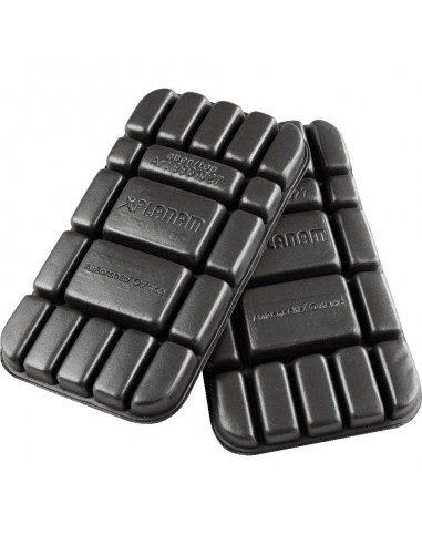 PLANAM Kniebescherming, EN 14404, zwart, kunststof, 140x255x20mm