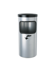 Vuilnis-/asbak combinatie, voor wandmontage