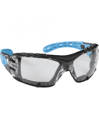 ESV WORK C6 EyeVolution veiligheidsbril, blauw met transparante lens