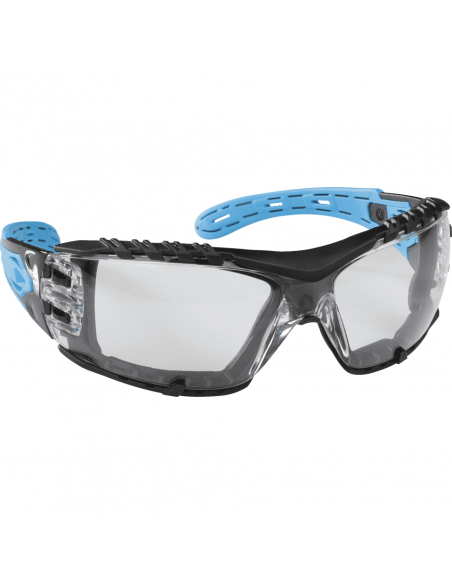 ESV WORK C6 EyeVolution veiligheidsbril, blauw met transparante lens