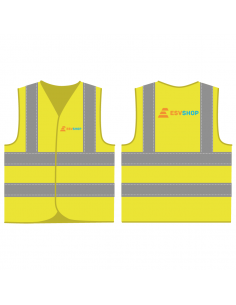 Mol Cargo hesje naar wens, voor- en achterkant, full color bedrukking, tekst