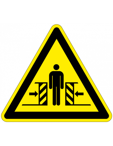 Sticker 'Waarschuwing voor klemgevaar', 100 mm, ISO 7010, W019