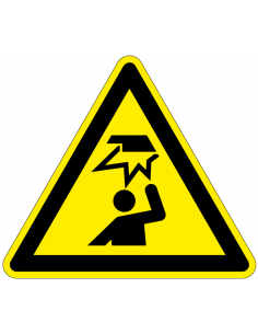 Sticker 'Waarschuwing voor laaghangende obstakels / stootgevaar', 100 mm, ISO 7010, W020 kopen?