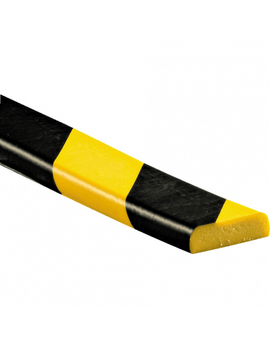 Stootrand vlakbeschermingsprofiel Type F, 5 meter, geel/zwart kopen?