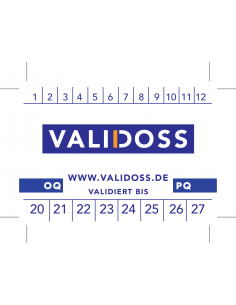 Keuringssticker ENDOSS, 35 x 50 mm, Duits, 689 stickers op rol, met laminaatlaag