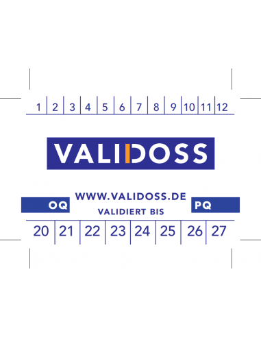 Keuringssticker ENDOSS, 35 x 50 mm, Duits, 689 stickers op rol, met laminaatlaag