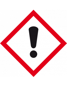 GHS07 irriterende stoffen sticker, 500 op rol, uitroepteken, rood wit, ruit