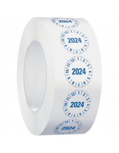 Laboratorium en ziekenhuis keuringssticker, Ø 25 mm, 500/rol