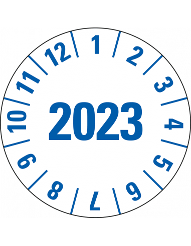 Laboratorium en ziekenhuis keuringssticker, Ø 25 mm, 500/rol