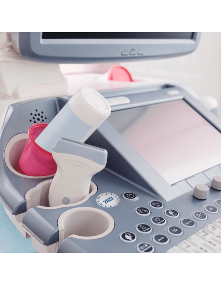 Jaarkeuringssticker wit, speciale kleving, 25 mm, 105 per boekje