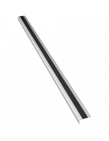 Antislip trapneusprofiel, R13, zwart, aluminium