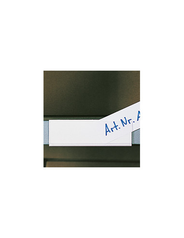 Etikettenhouders, witte achterkant, transparante voorkant, 100/VE