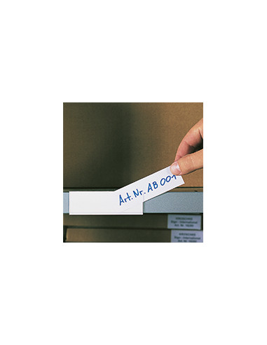 Set Etikettenhouders en papieretiketten, beschrijfbaar, 100/VE