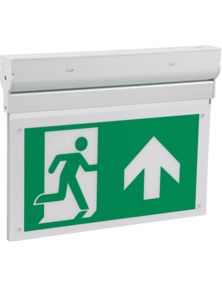 Nooduitgang naar bverlichting L-lux Eco, met pictoset, rechtdoor
