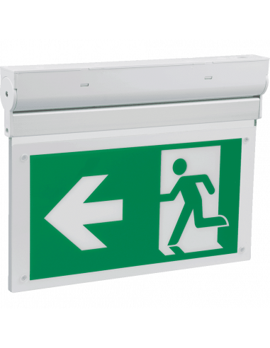 Nooduitgang naar bverlichting L-lux Eco, met pictoset, naar links