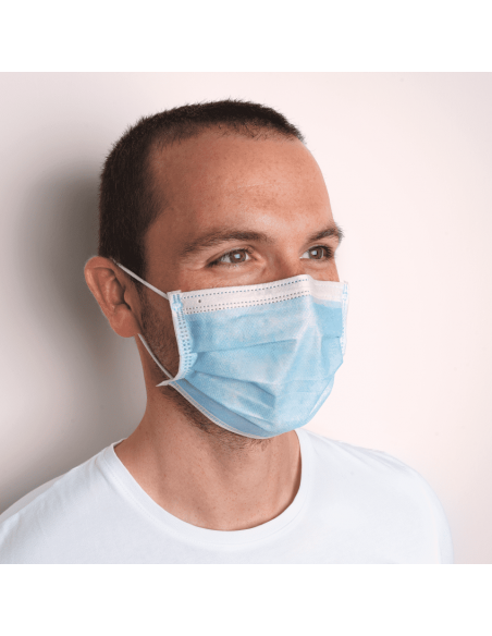 Mondkapje 3-laags, type ll, per 50 stuks