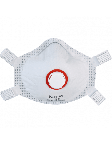 ESV WORK FFP3 stofmasker met ventiel 6360V, 5/VE
