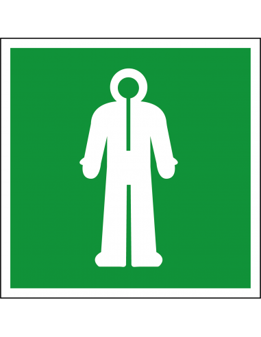 Overlevingspak bord, kunststof, E056, groen wit, vierkant, emergency bord