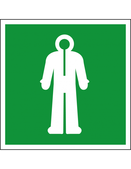 Overlevingspak bord, kunststof, E056, groen wit, vierkant, emergency bord