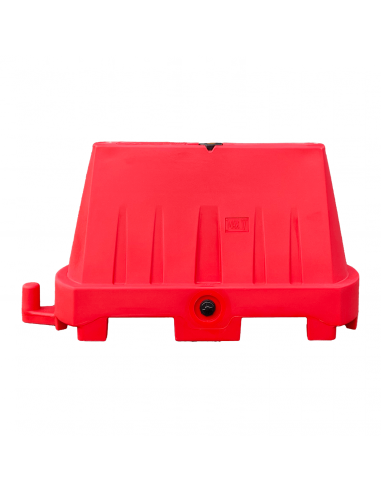 Kunststof barrier, 1000 x 600 mm, 32 liter, rood