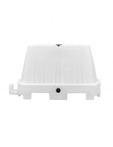 Kunststof barrier, 1000 x 600 mm, 32 liter, wit