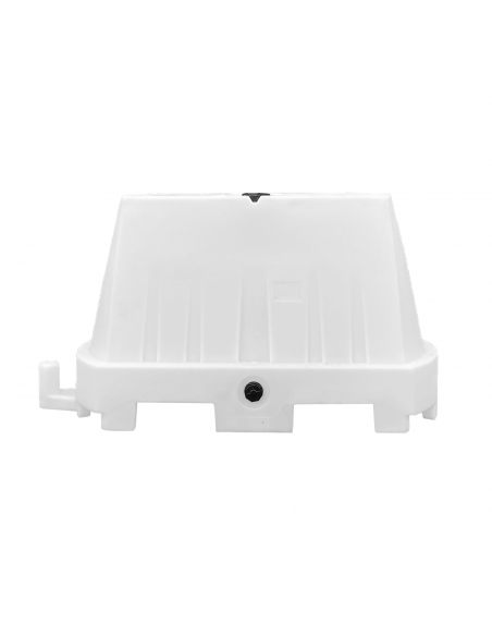 Kunststof barrier, 1000 x 600 mm, 32 liter, wit