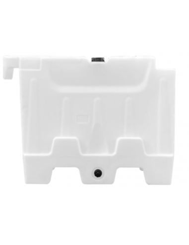 Kunststof barrier, 1000 x 800 mm, 32 liter, wit