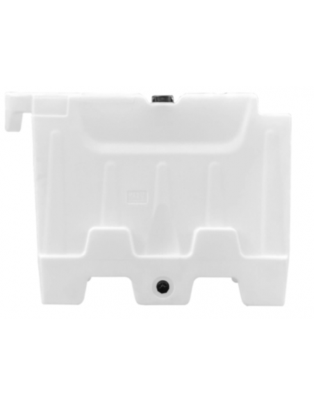 Kunststof barrier, 1000 x 800 mm, 32 liter, wit