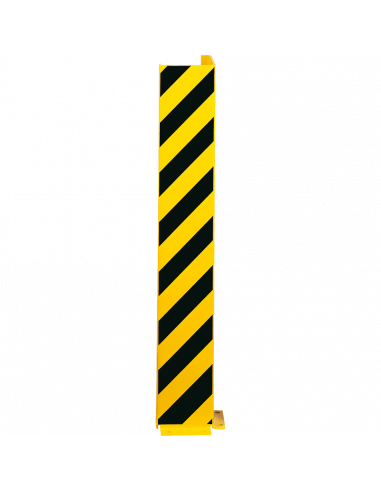 Hoekbeschermer muur met strepen, 1000 x 160 mm, geel zwart
