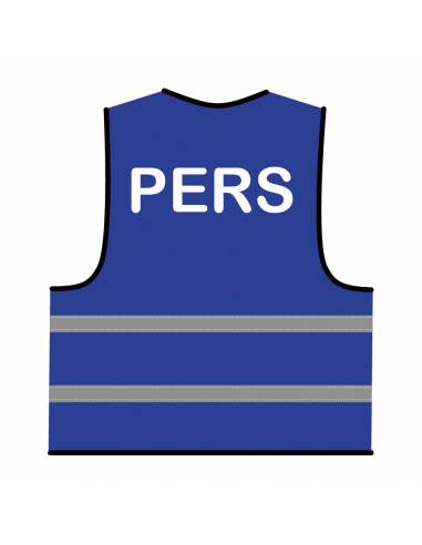 Pers hesje blauw