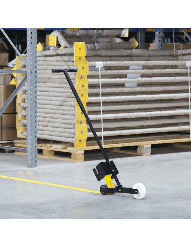 Lijnentrekker voor markeringstape, zwart in het magazijn