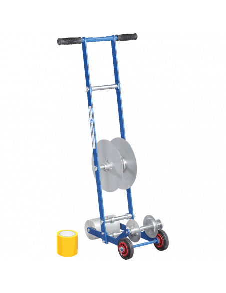 Tape Master lijnentrekker voor vloermarkeringstape met 75 millimeter brede tape