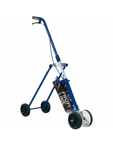 Profiline lijnentrekker met 6 bussen markeerverf op vier wielen