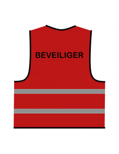 Beveiliger hesje rood