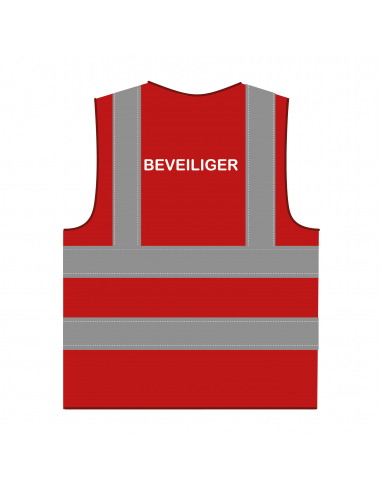 Beveiliger hesje RWS rood