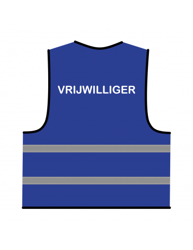 Vrijwilliger hesje blauw