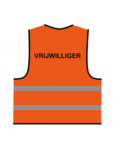 Vrijwilliger hesje oranje