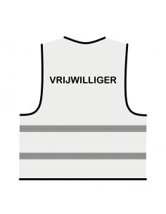 Vrijwilliger hesje wit