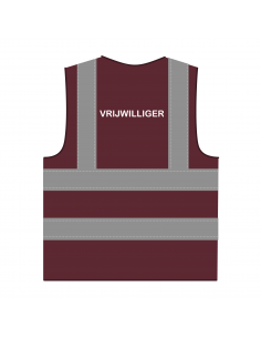 Vrijwilliger hesje RWS bordeauxrood