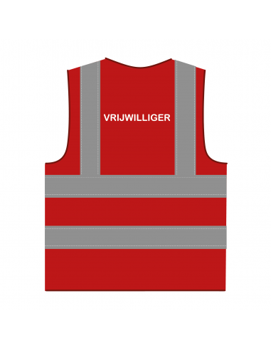 Vrijwilliger hesje RWS rood